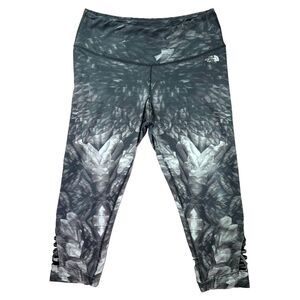 North Face Leggings Womens XL Geometric Pants Flashdry Compression Athletic Yoga